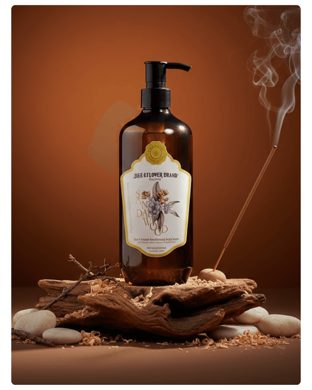 Bee & Flower Brand Liquid Soap Sandalwood 650 ml