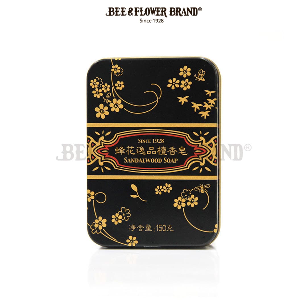 BEE & FLOWER PREMIUM BAR SOAP SANDALWOOD 150 Gr (1 Pcs) - Sabun Tawon Batang Edisi Premium Aroma Cendana Original